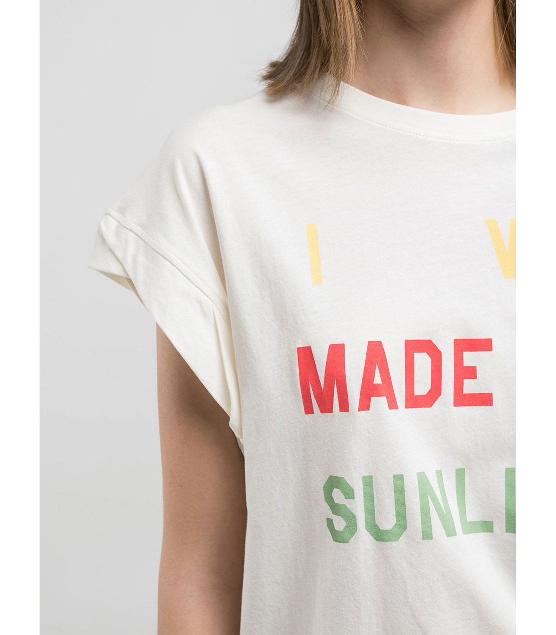 オーバーフィットコットンジャージーレタリングプリントTシャツ 詳細画像 バターホワイト 5